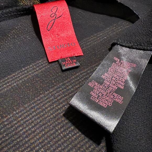 VTG Y2K G Studio Black Sheer Mesh Beaded Leaf Cut Out Long Sleeve Light Cardigan - Picture 7 of 7